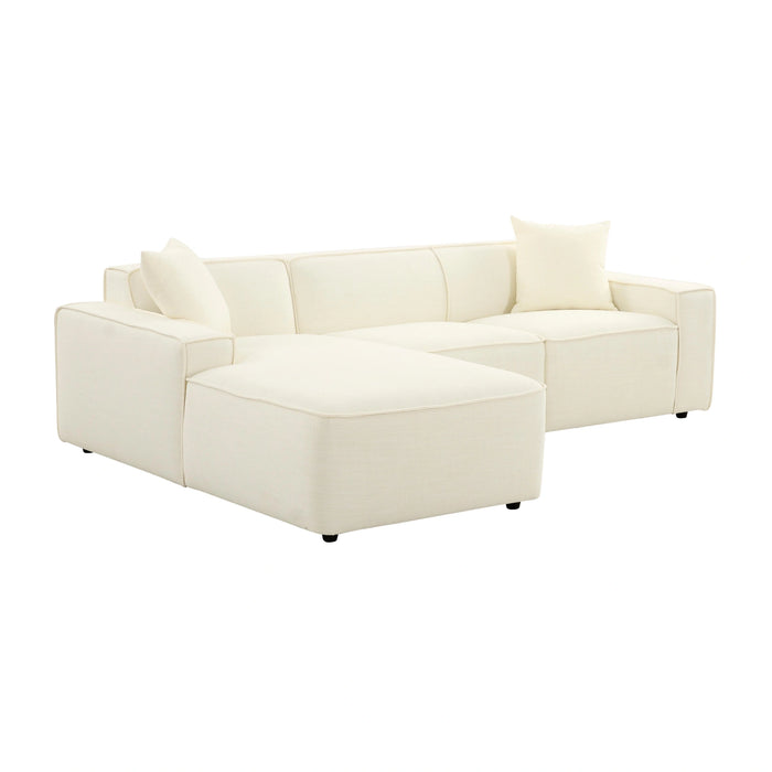 Olafur 2-Piece Performance Fabric L-Shaped Sectional