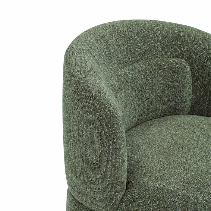Massa Textured Performance Fabric Swivel Accent Chair