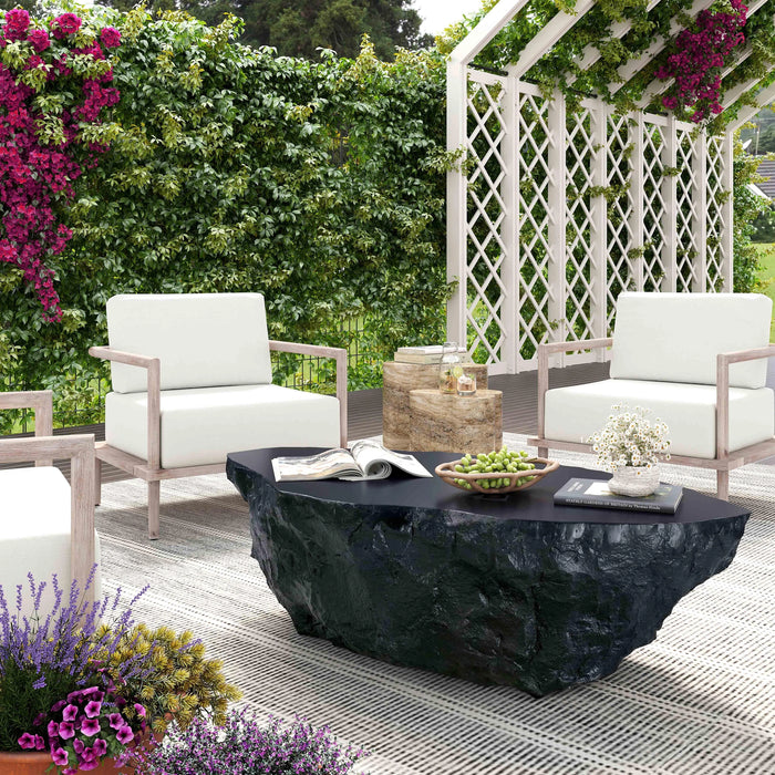 Crag 56" Concrete Indoor / Outdoor Coffee Table