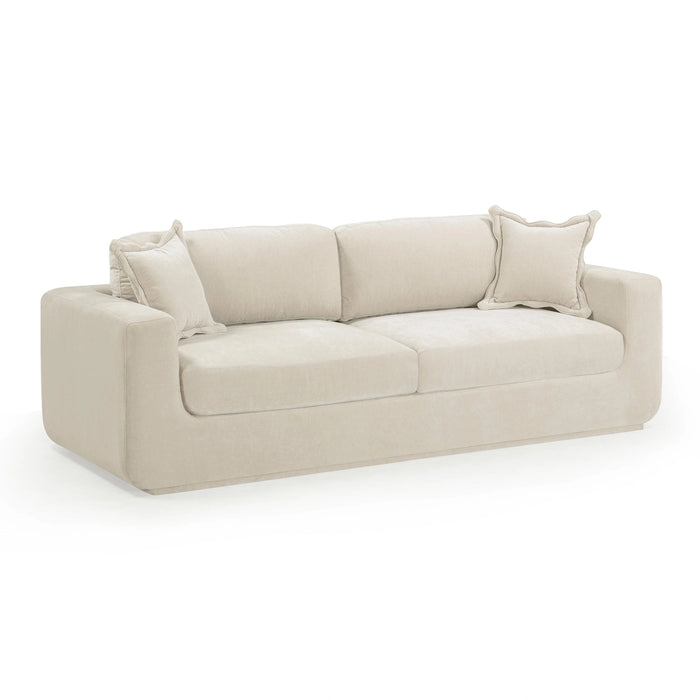 Miri 90.5" Upcycled Contract-Grade Washed Velvet Sofa