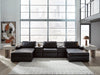 Modmax II Double Chaise Sectional with Storage Consoles - Home And Beyond