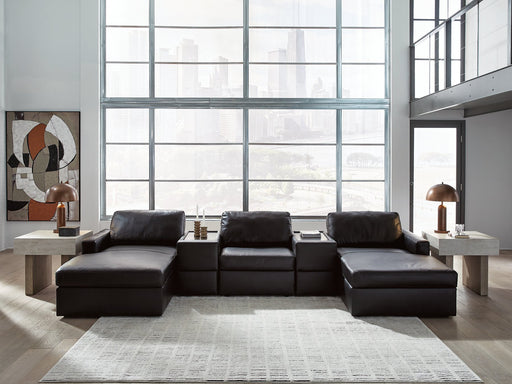 Modmax II Double Chaise Sectional with Storage Consoles - Home And Beyond