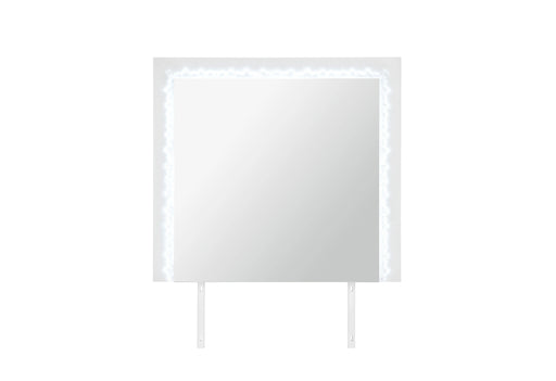 Naomi Silver Marble Mirror with LED