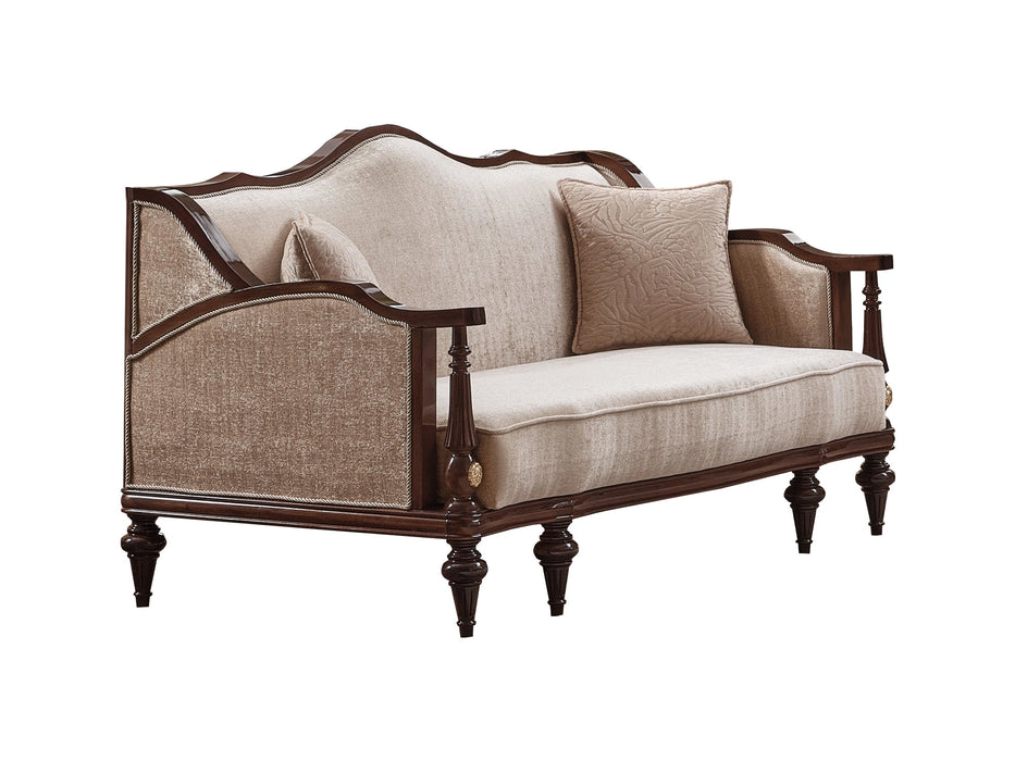 Zumrut Lux Stationary Loveseat Beige