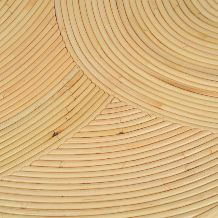 Matea Natural Rattan Arch Side Table