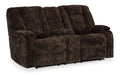 Soundwave Reclining Loveseat with Console - Home And Beyond