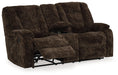 Soundwave Reclining Loveseat with Console - Home And Beyond