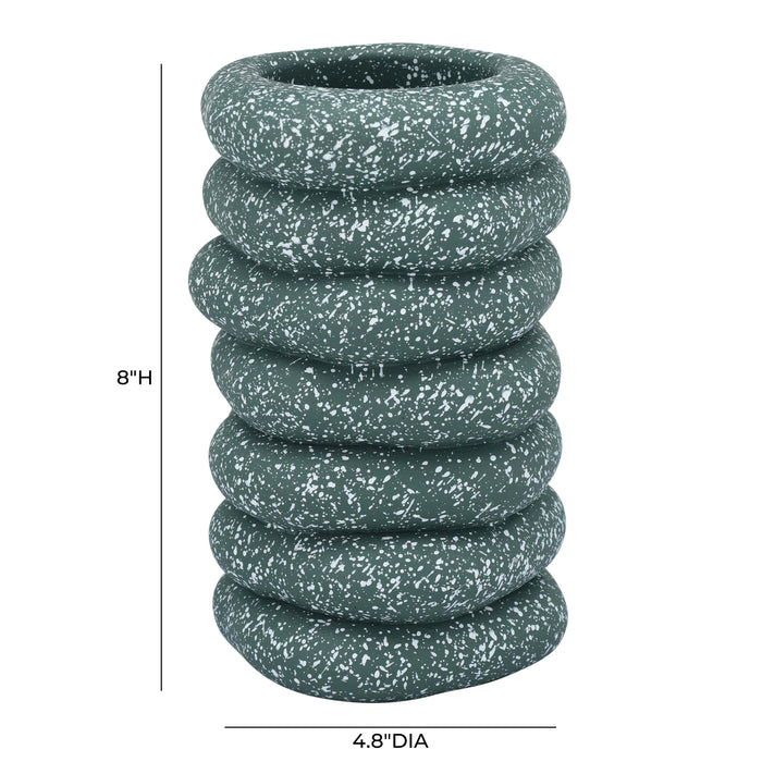 Gabby Speckled Cairn Vase