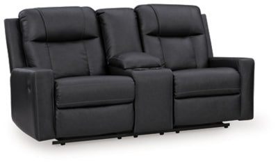 Mackmenville Reclining Loveseat with Console - Home And Beyond