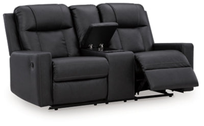 Mackmenville Reclining Loveseat with Console - Home And Beyond