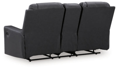 Mackmenville Reclining Loveseat with Console - Home And Beyond