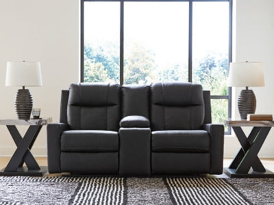 Mackmenville Reclining Loveseat with Console - Home And Beyond