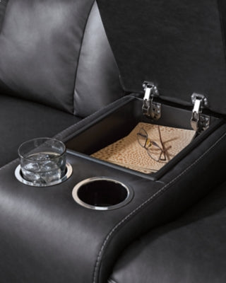 Mackmenville Reclining Loveseat with Console - Home And Beyond
