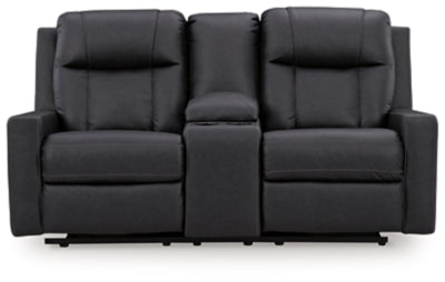 Mackmenville Reclining Loveseat with Console - Home And Beyond