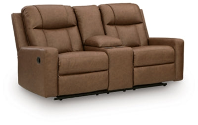 Mackmenville Reclining Loveseat with Console - Home And Beyond