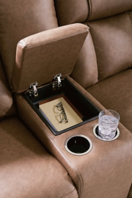 Mackmenville Reclining Loveseat with Console - Home And Beyond