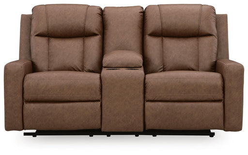 Mackmenville Reclining Loveseat with Console - Home And Beyond