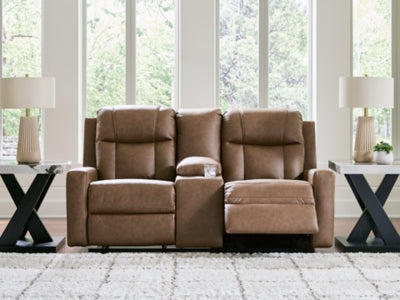 Mackmenville Reclining Loveseat with Console - Home And Beyond