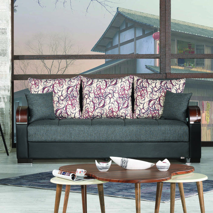 Ottomanson Mobimax Collection Upholstered Convertible Sofabed with Storage