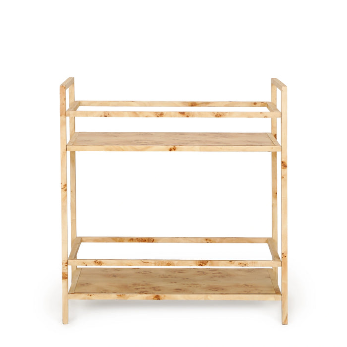 Destin Natural Burl Contract-Grade Bar Cart