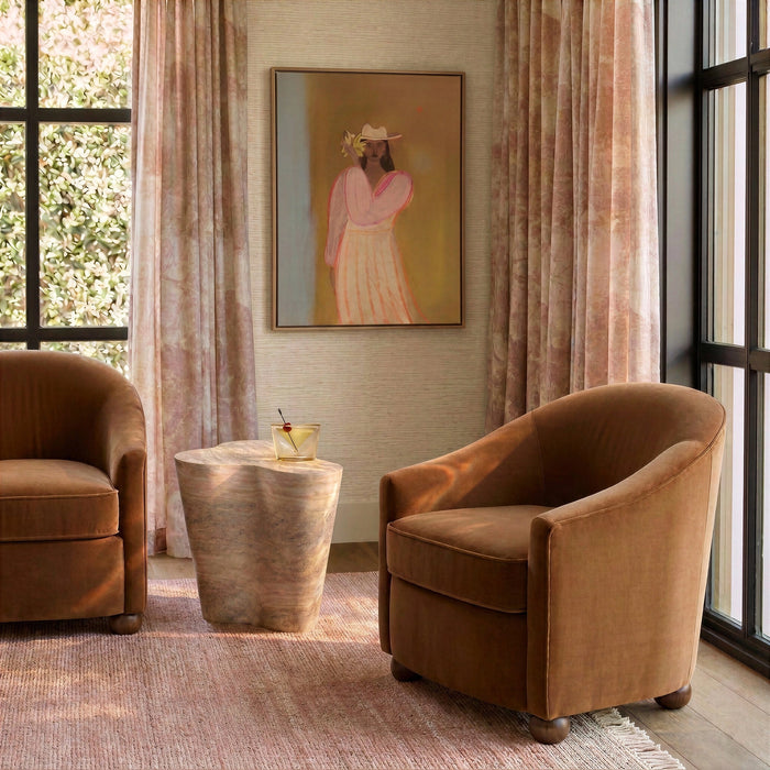 Cettie Performance Velvet Accent Chair