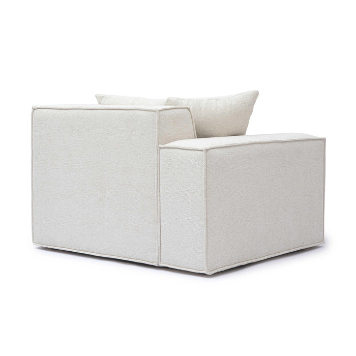 Mindy Performance Chenille Basketweave Modular Corner Chair