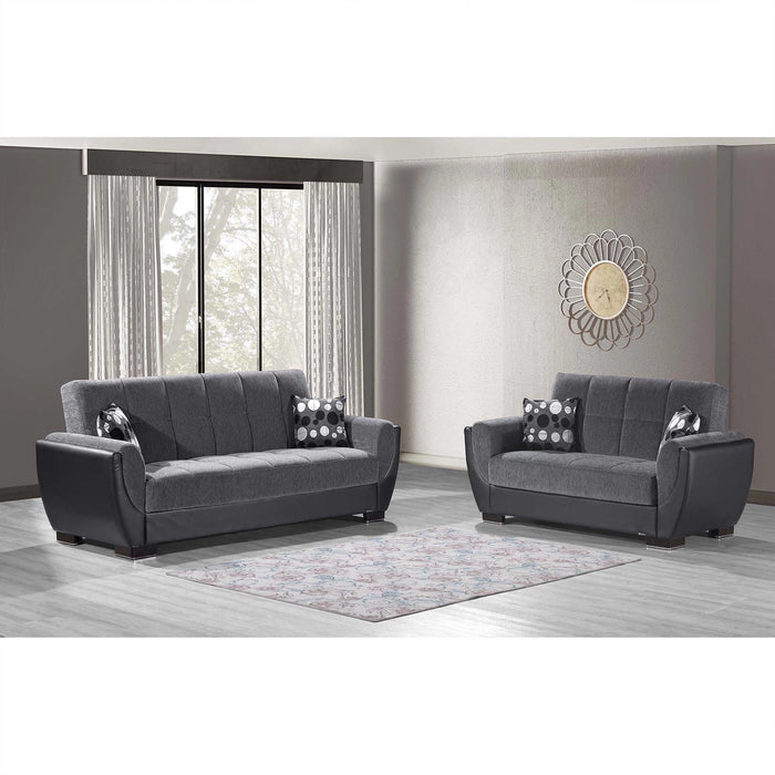 Ottomanson Armada Air Collection Upholstered Convertible Sofabed with Storage