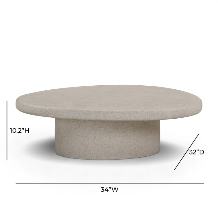 Jade Concrete Indoor/Outdoor Coffee Table (28"-34")