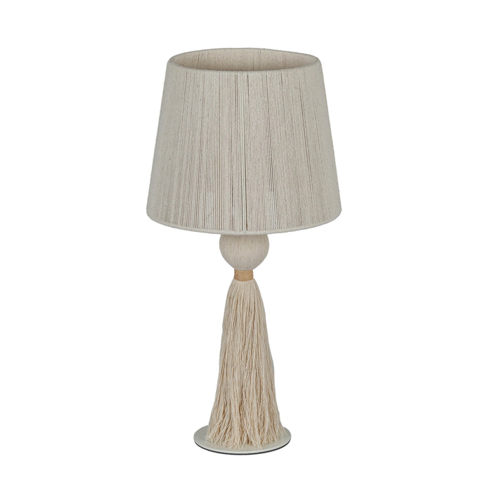 Samba White Cotton Table Lamp