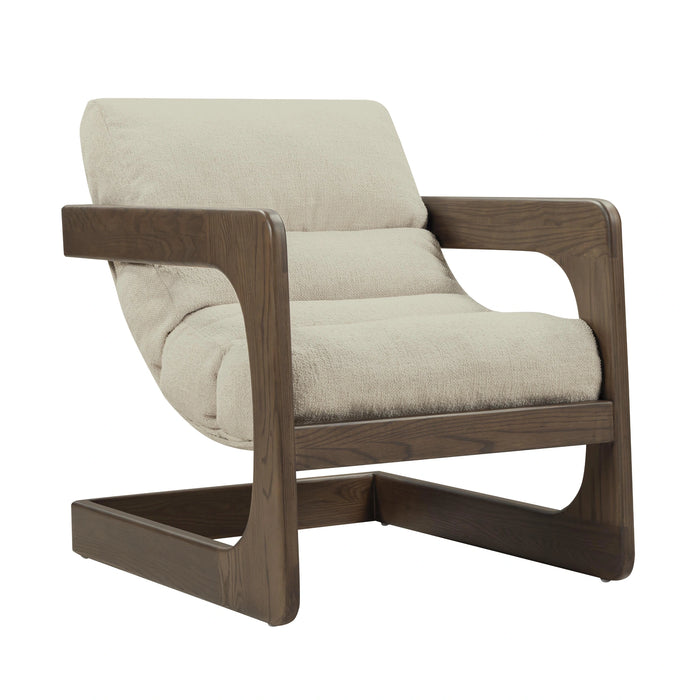 Palma Contract-Grade Textured Weave Fabric Accent Chair
