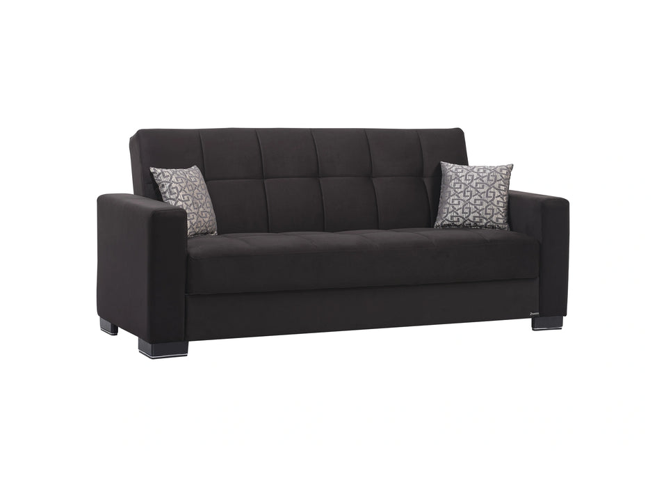 Ottomanson Armada Collection Upholstered Convertible Sofabed with Storage