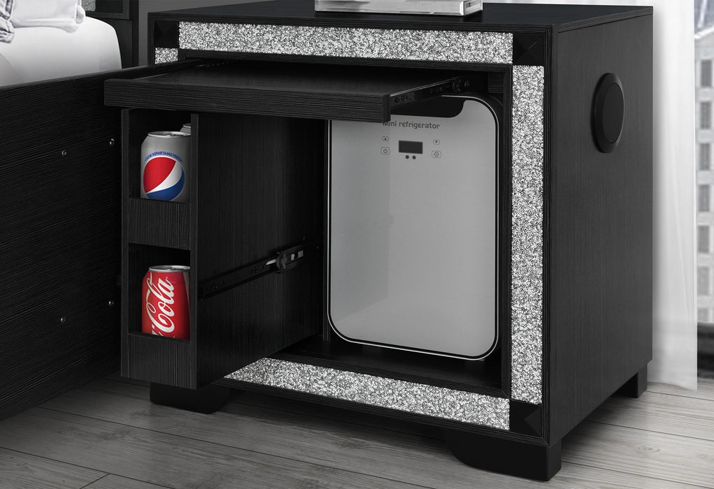 Soleil Nightstand with Cooler and Speaker