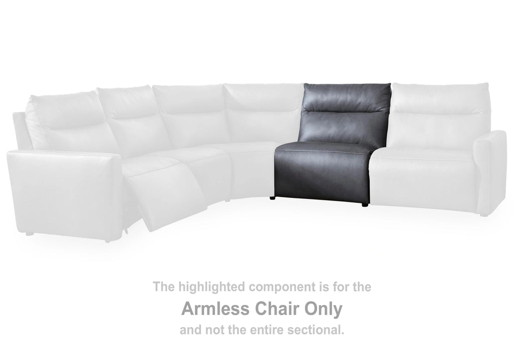 ModZ Power Reclining Sectional with Audio Console