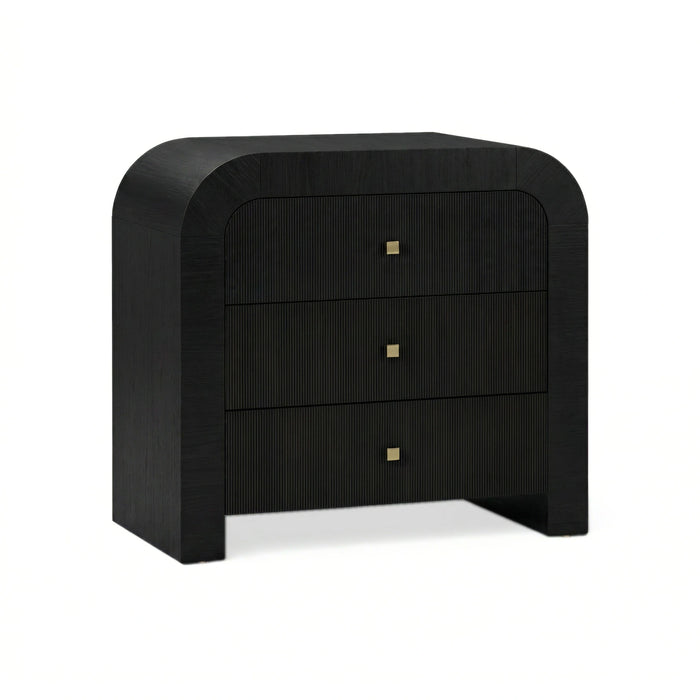 Hump 38" Arched 3-Drawer Bedside Chest