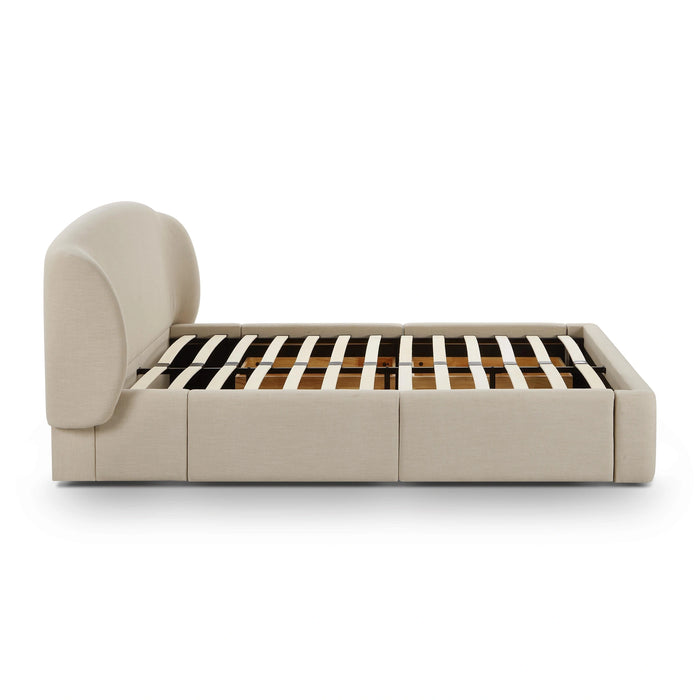 Corey Upcycled Performance Linen Storage Bed