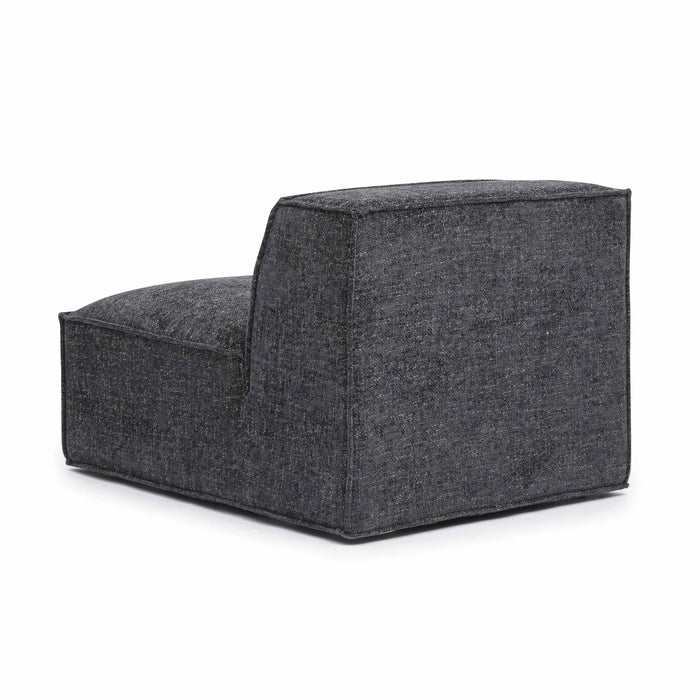 Mindy Performance Chenille Basketweave Modular Armless Chair