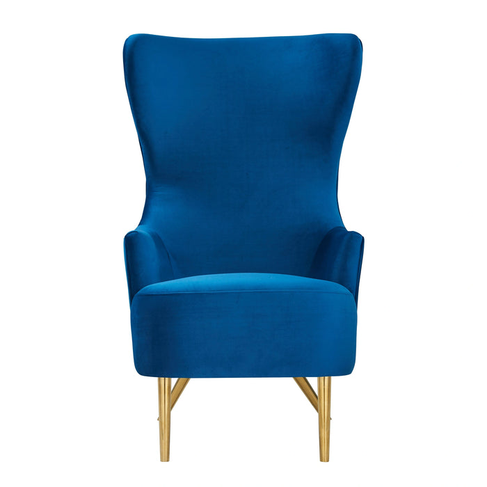 Julia Velvet Wingback Accent Chair