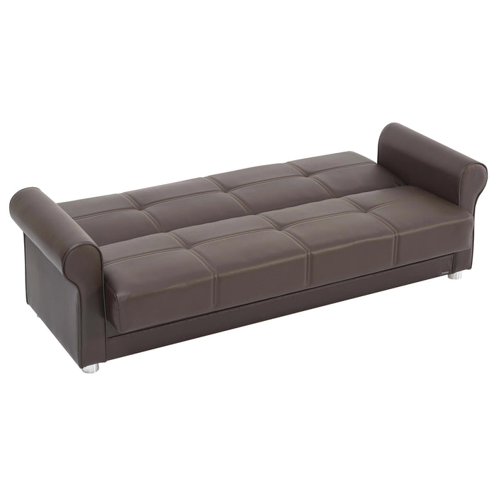 Ottomanson Avalon Collection Upholstered Convertible Sofabed with Storage