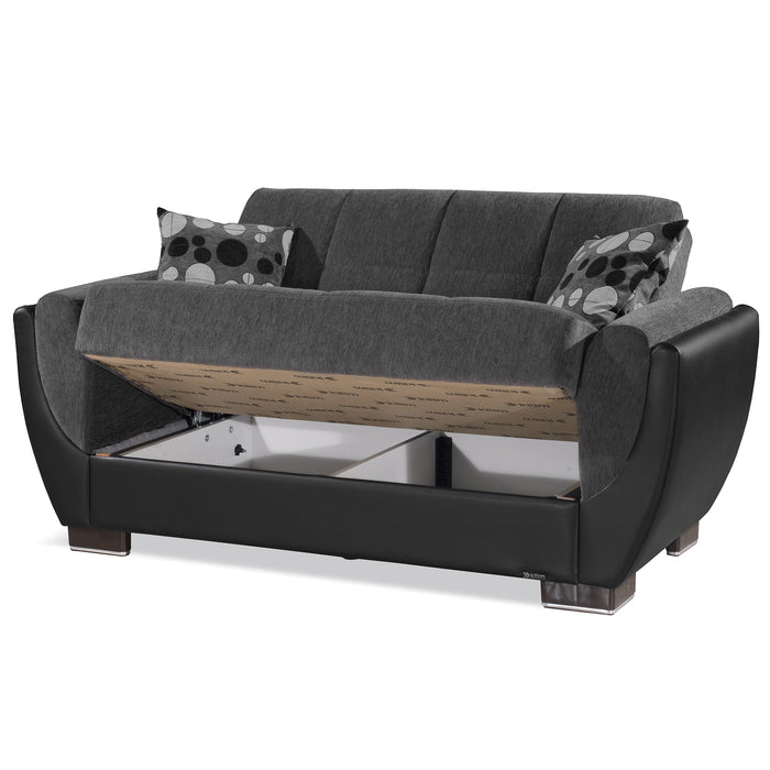 Ottomanson Armada Air Collection Upholstered Convertible Loveseat with Storage