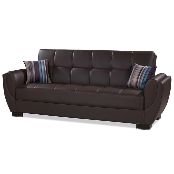 Ottomanson Armada Air Collection Upholstered Convertible Sofabed with Storage
