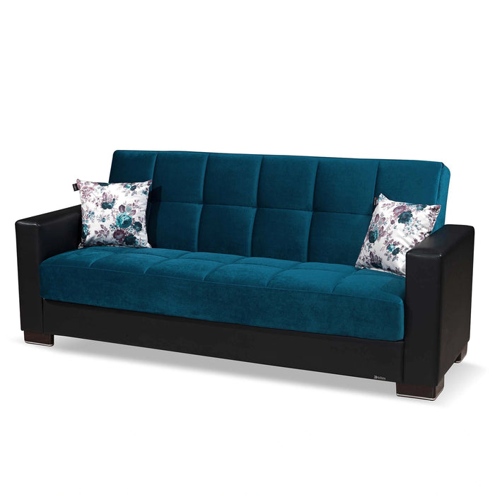 Ottomanson Armada Collection Upholstered Convertible Sofabed with Storage