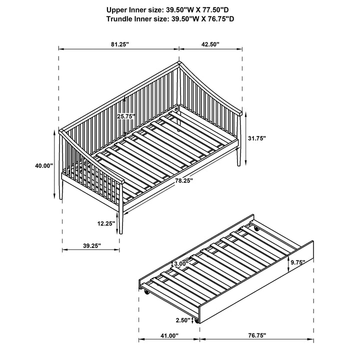 Delgado Windsor Daybed With Trundle