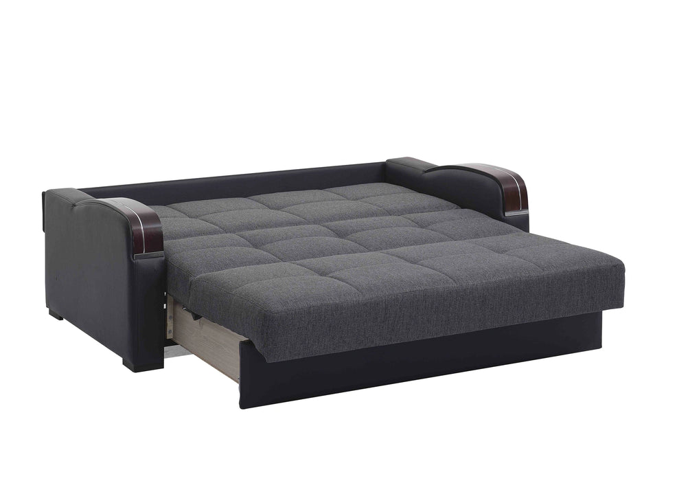 Ottomanson Sleep Plus Collection Upholstered Convertible Sofabed with Storage