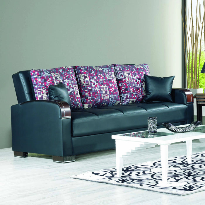 Ottomanson Mobimax Collection Upholstered Convertible Sofabed with Storage