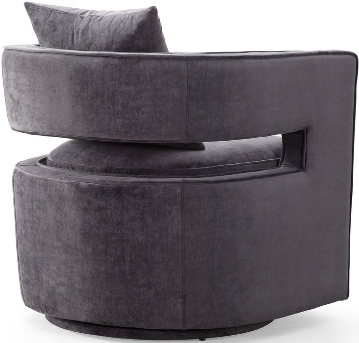 Kennedy Performance Velvet Swivel Accent Chair