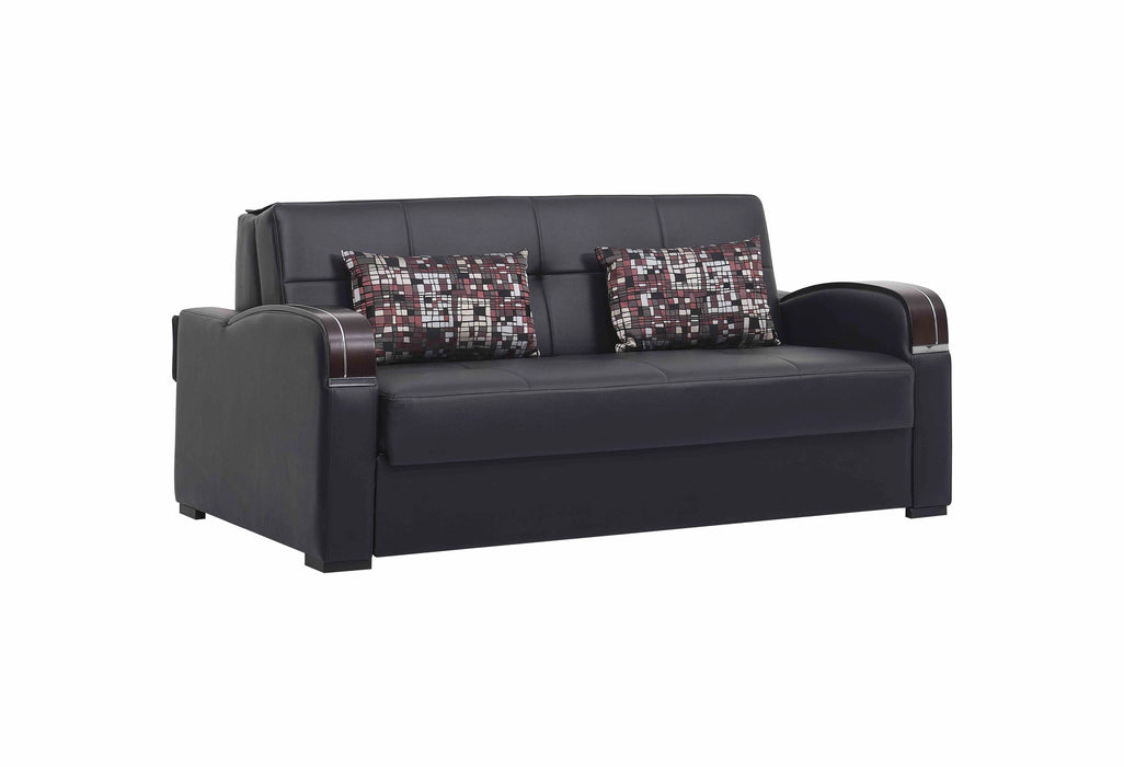 Ottomanson Sleep Plus Collection Upholstered Convertible Sofabed with Storage