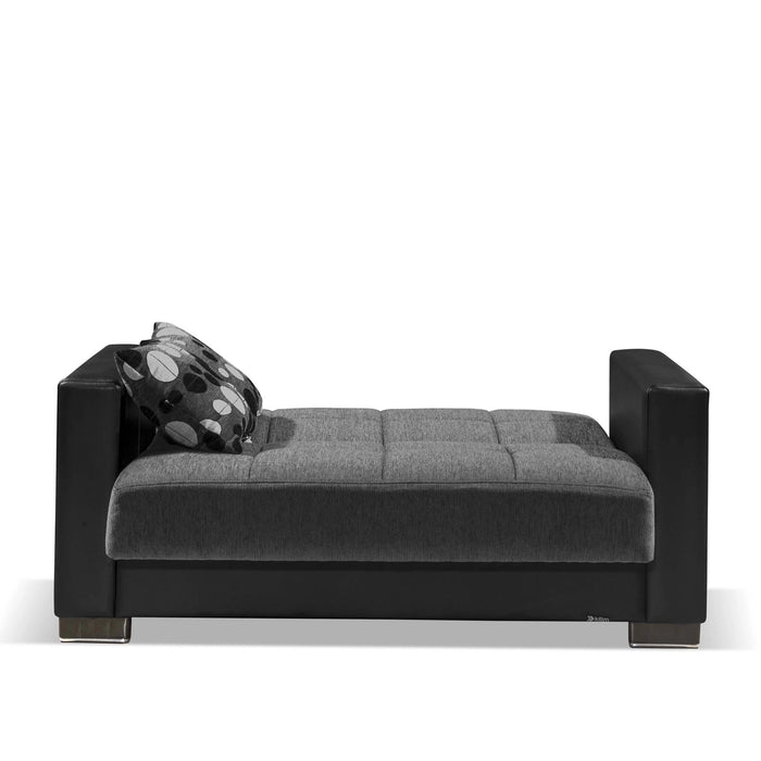 Ottomanson Armada Collection Upholstered Convertible Loveseat with Storage
