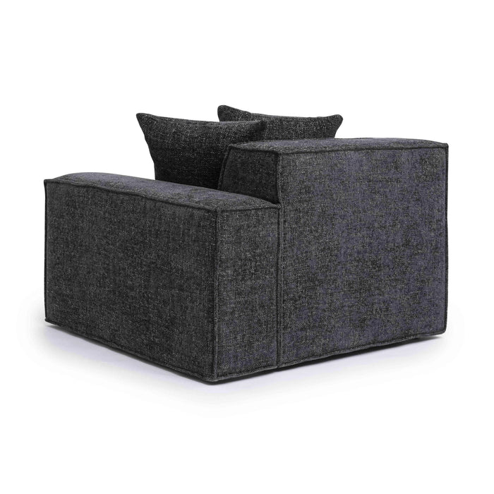 Mindy Performance Chenille Basketweave Modular Corner Chair