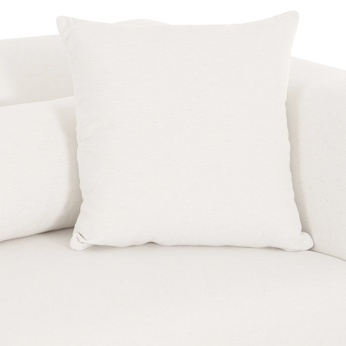 Tarra Cream Performance Chenille Modular Corner Chair