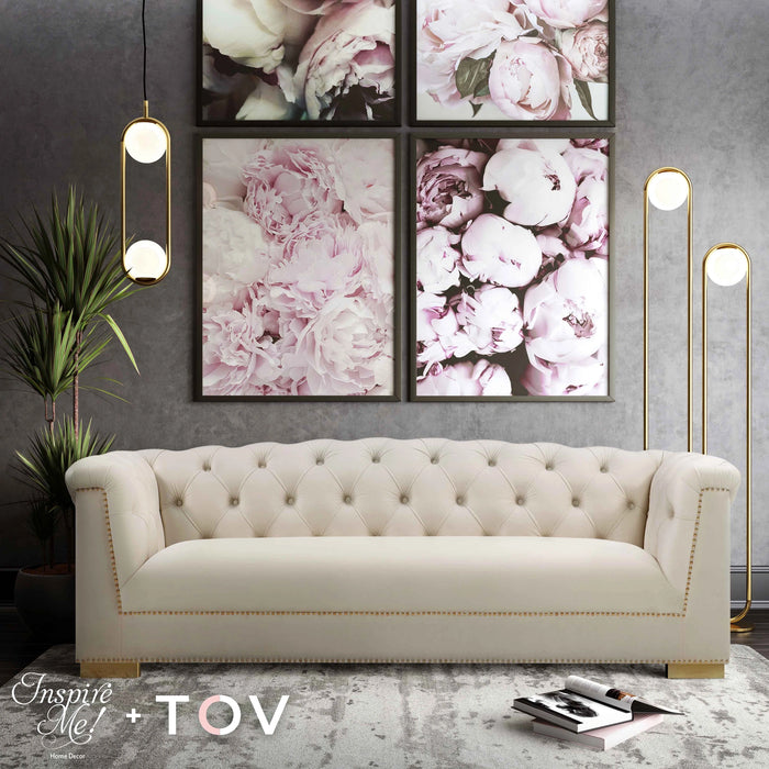 Farah 91" Performance Velvet Sofa